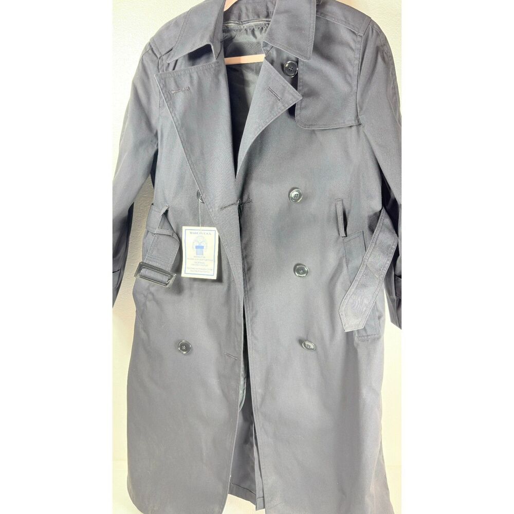 NWT Garrison Collection Defense Logistics Agency Coat Military Trench Womens 8S - Picture 3 of 12